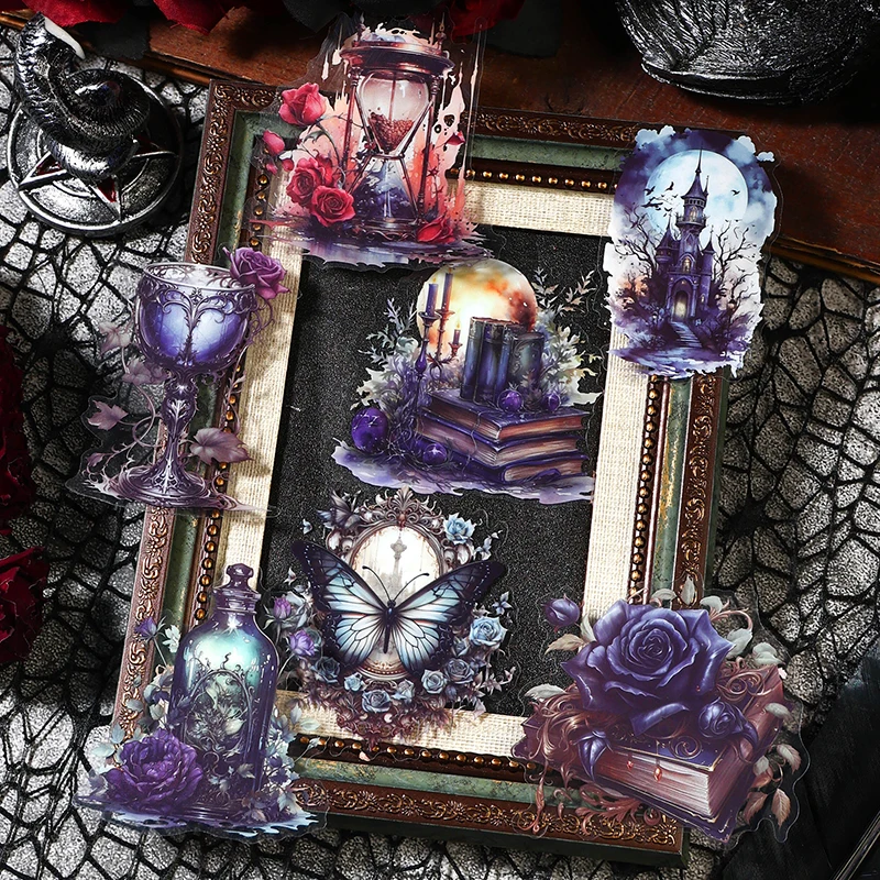Halloween Dark Vintage Series Scrapbooking Stickers Pack Material 20Pcs Perfect for Collage Journaling Diy Supplies cartoon stickers decorative stickers self adhesive stickers custom stickers stationery stickers anime stickers paper stickers adhesive stickers decorative labels stickers animal stickers