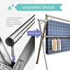 Clothes Drying Rack, 79 inch Heavy Duty Stainless Steel Laundry Drying Rack, Foldable &Length Adjustable Space Saving 5