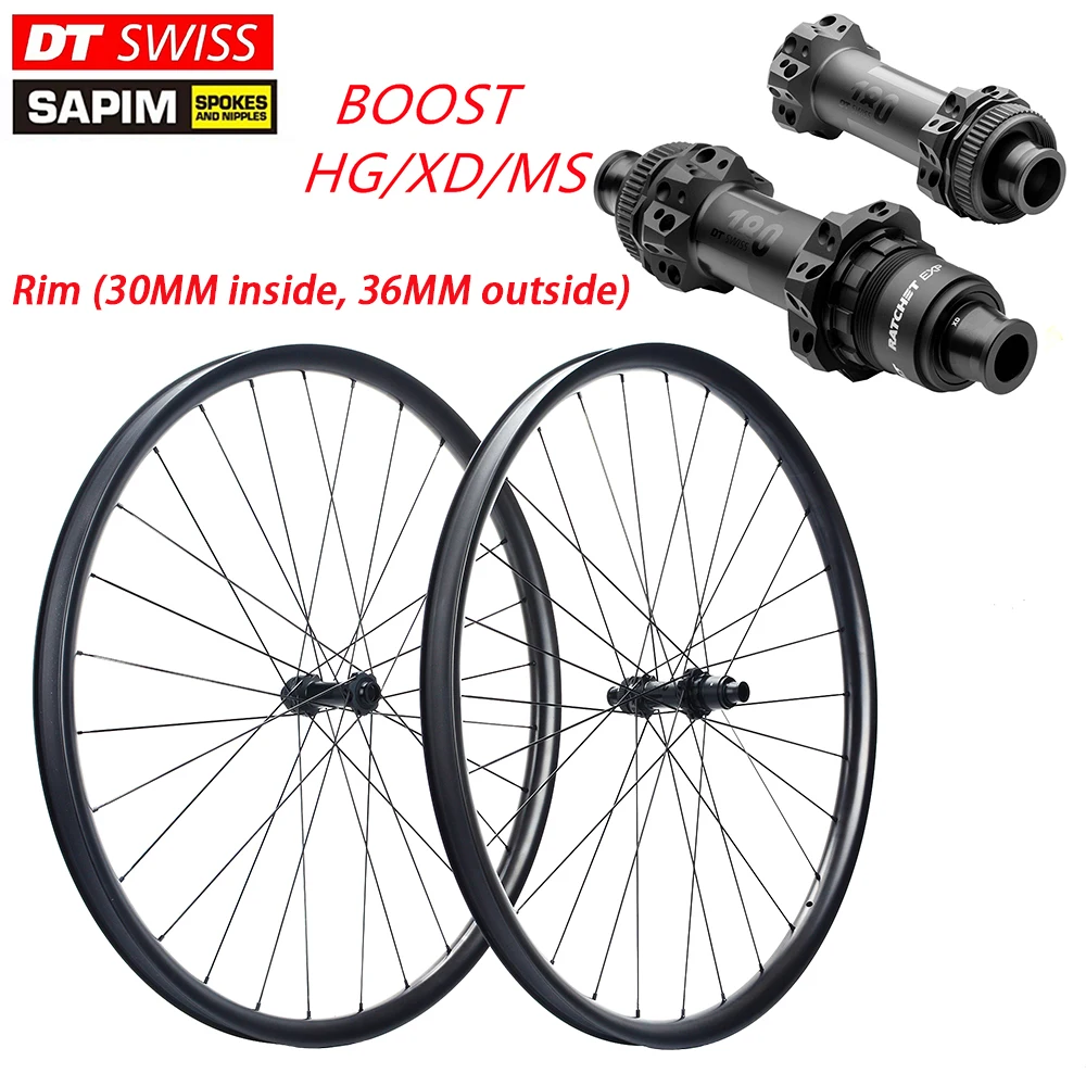 29er Mtb Wheels Super Light Dt Swiss 180 Hub Cxray Spokes Mountain
