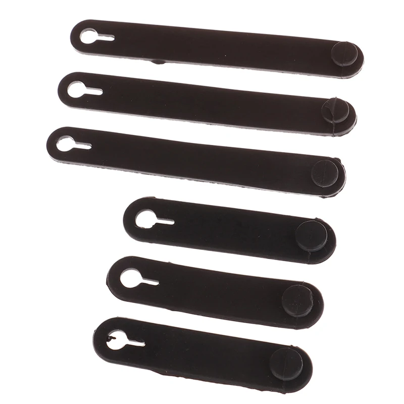 10Pcs 5/8cm Rubber Cable Ties For Securing Cable Ties Wiring Harness Rubber Bands Motorcycle Electric Vehicle Accessories