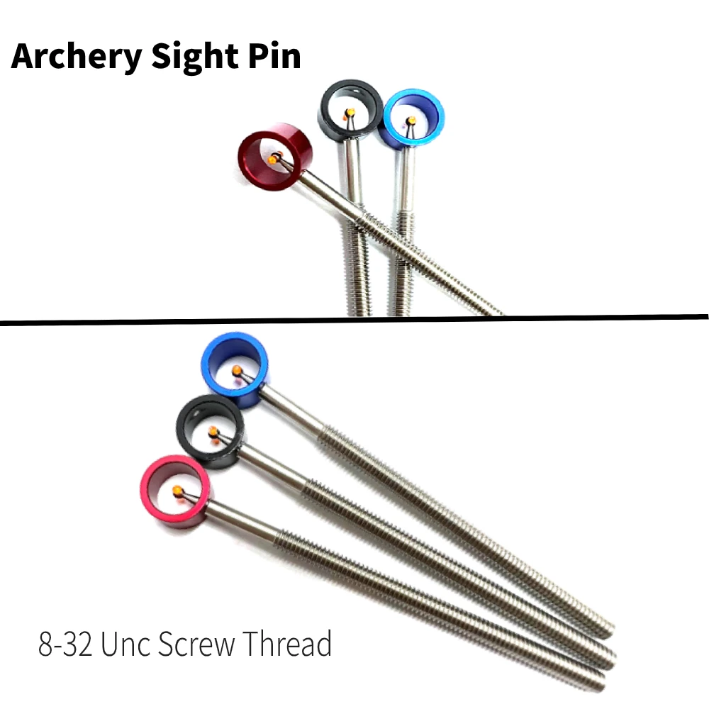 

8-32 Unc Screw Archery Sight Pin Recurve Bow Sight Pin Thread Suitable for 6-inch and 9-inch Recurve Bow Metal Sights