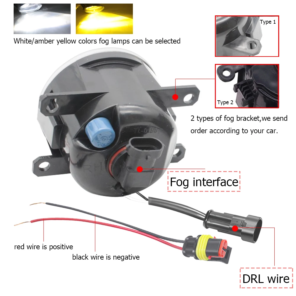LED Angel Eye DRL Daytime Running Lights For Honda Accord VIII for Acura TSX 2011-2014 Fog Lights with Cut-Line Lens Car Styling detail image 3