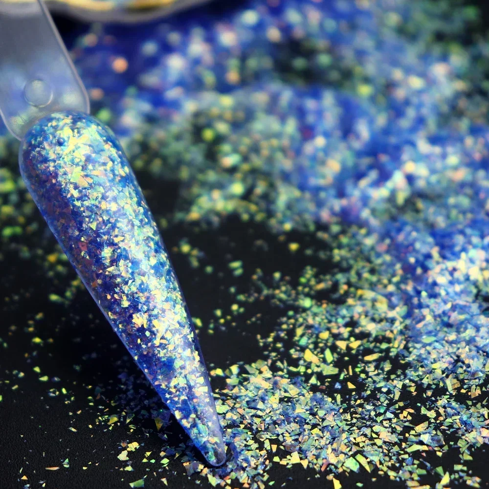 

Shiny Iridescent Nail Glitter Decorations Design Mermaid Sequins Irregular Flakes Paillettes DIY Accessories Nail Art Supplies