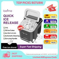 Loefme Machine à glaçons électrique Machine à glaçons professionnelle Portable nettoyage automatique balle ronde bloc de glace faisant la Machine barre à la maison 1