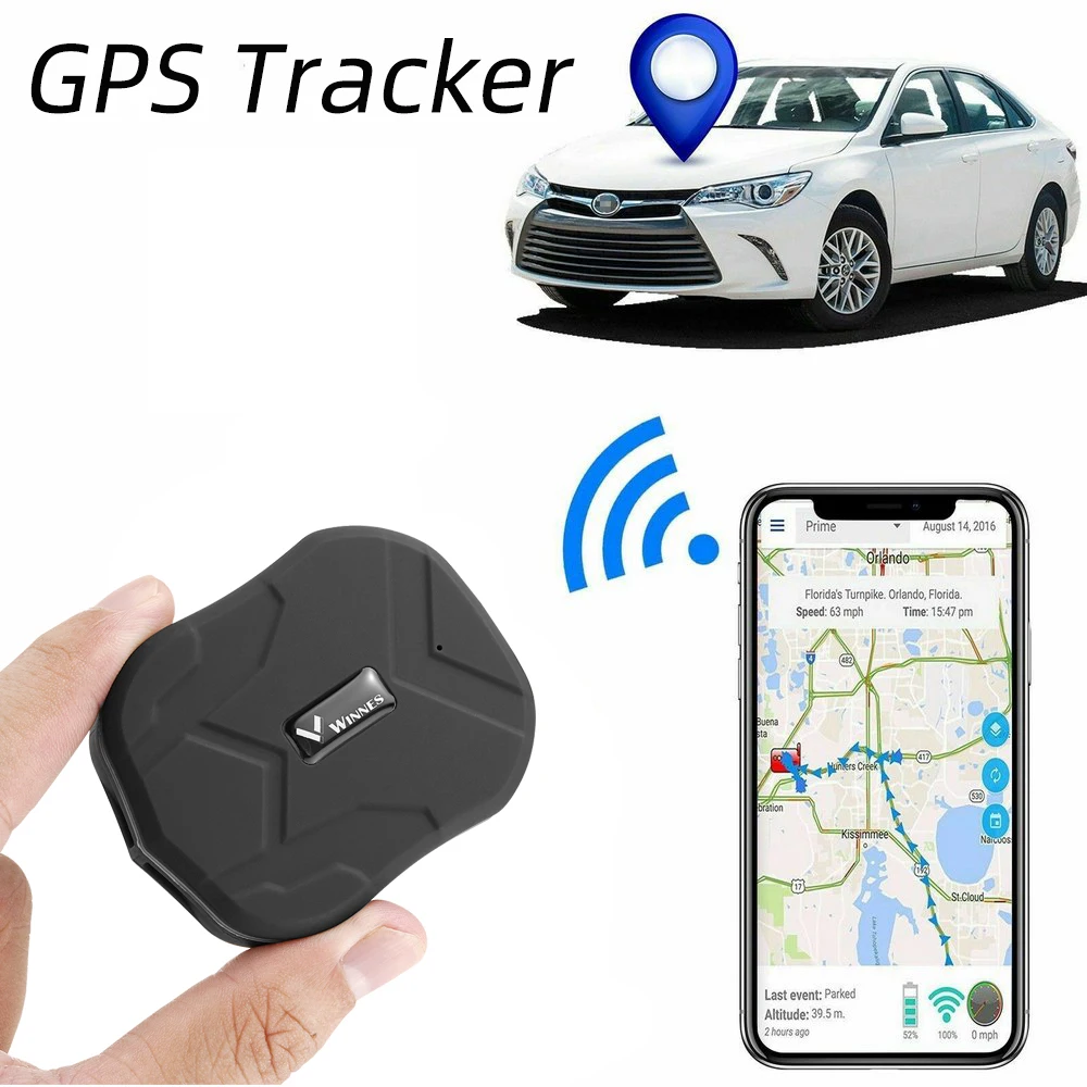 Mini Tk905 Gps Car Tracker 1500Mah Monitoraggio In Tempo Reale Localizzatore Antifurto Anti-Smarrimento Forte Supporto Magnetico Posizionatore Messagg