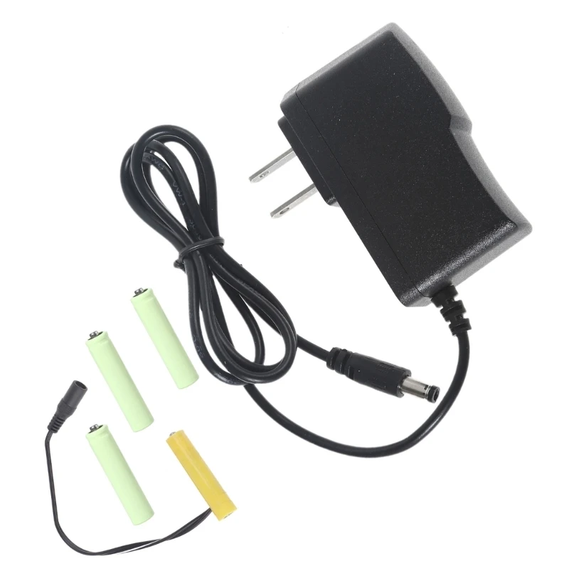 ESTD 6V LR3 AAA 더미 배터리 AAA 배터리 제거기 케이블 LED 조명 장난감 원격 제어에 대 한 4Pcs 1.5V AAA 배터리 교체