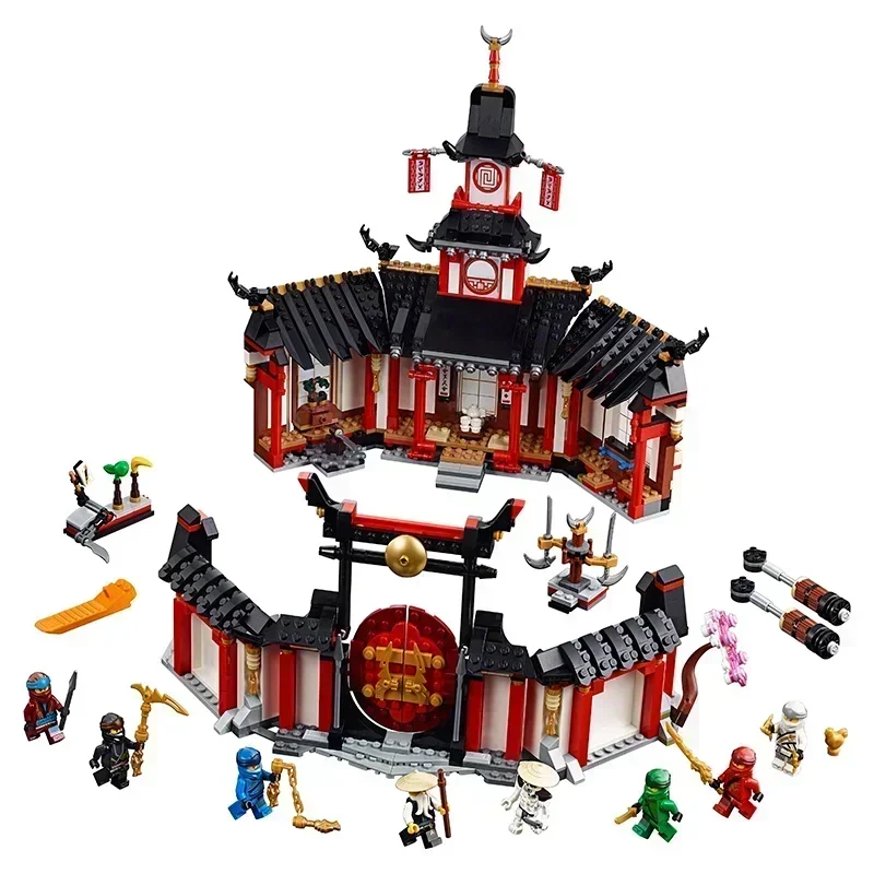 IN STOCK Monastery of Spinjitzu Building Blocks Kit Bricks Classic Ninja Movie Model Toys for Children Christmas Gift 7067 5