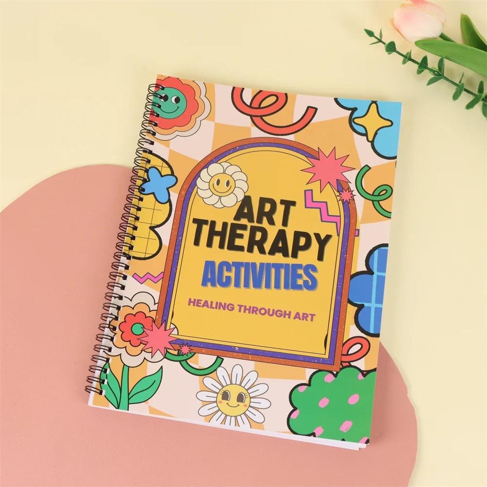 130 page art therapy plan with social and emotional learning activities to enhance emotional awareness and self acceptance