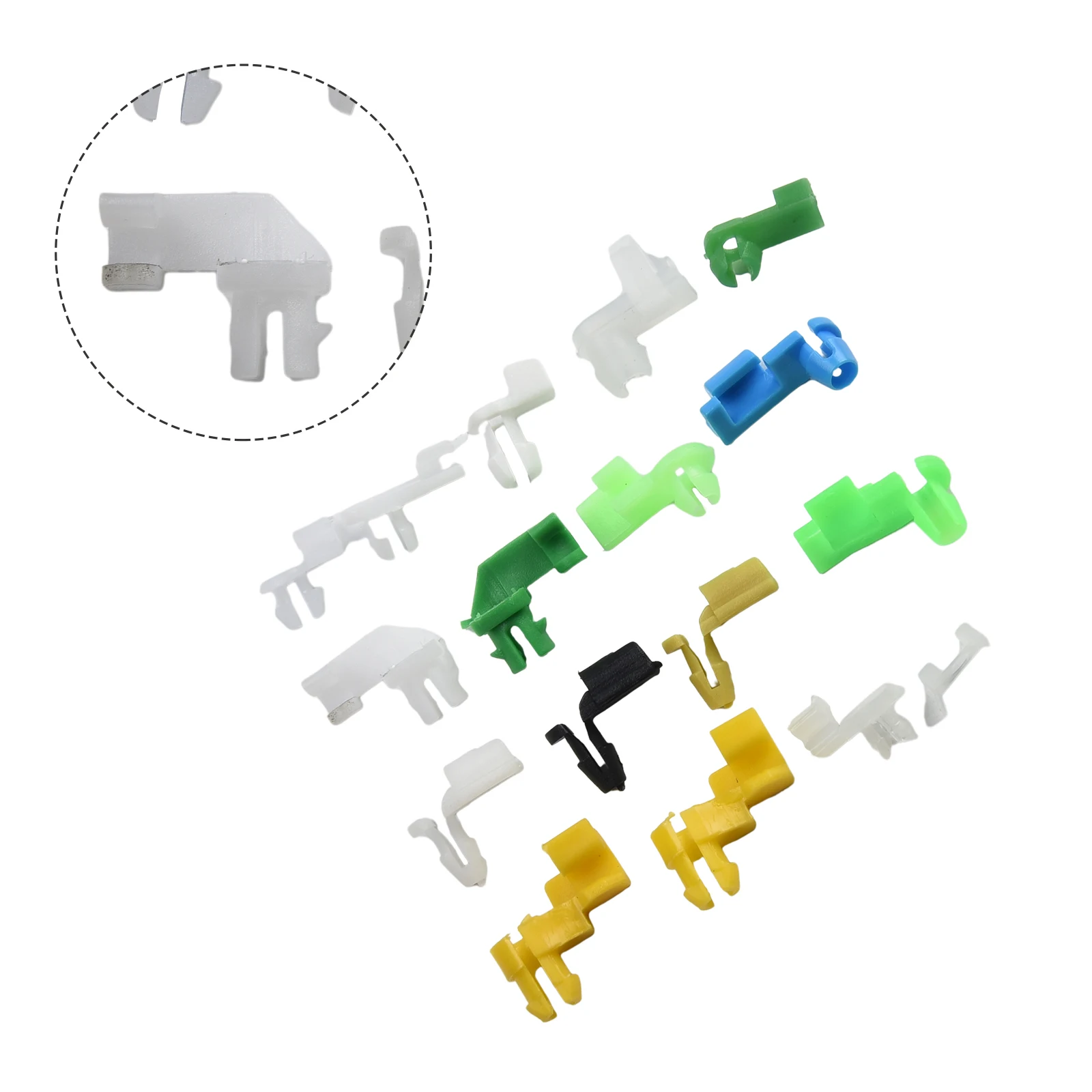 

Зажимы для проводов автомобиля, зажимы для стержней дверного замка, разноцветные пластиковые сменные боковые застежки с коробкой, 160 шт./упаковка, X 10X см