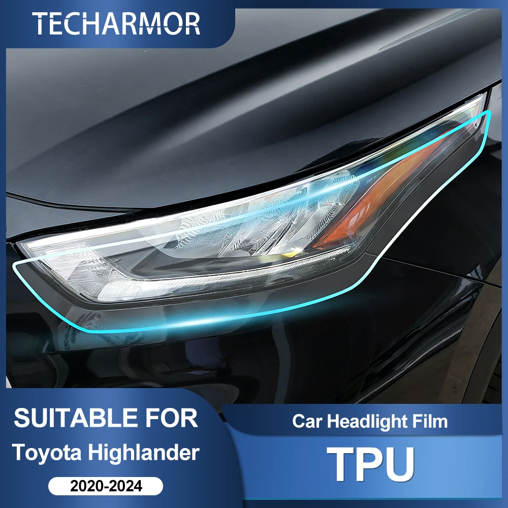 TPU-Autoscheinwerfer-Schutzfolie für Toyota Highlander 2020 2021-2024 Transport & Smoke Anti-Scratch Auto Externe Zubehörteile – Detail 1