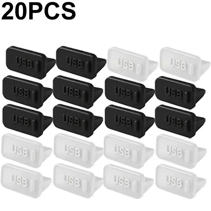 USB Port Silicone Dustproof Caps - Protective Dust Plugs for Laptops and Notebooks