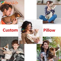 Custom 3D Pet Animals Pillow from Photo,Personalized Dog/Cat Shaped Throw Pillow,Double Printed Pet Pillow, Pet Memorial Gift 1