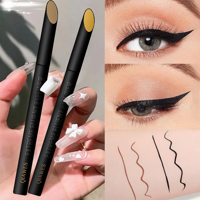 Black Brown Liquid Eyeliner Eye Makeup Waterproof Long Lasting Eye Liner Easy To Wear Not