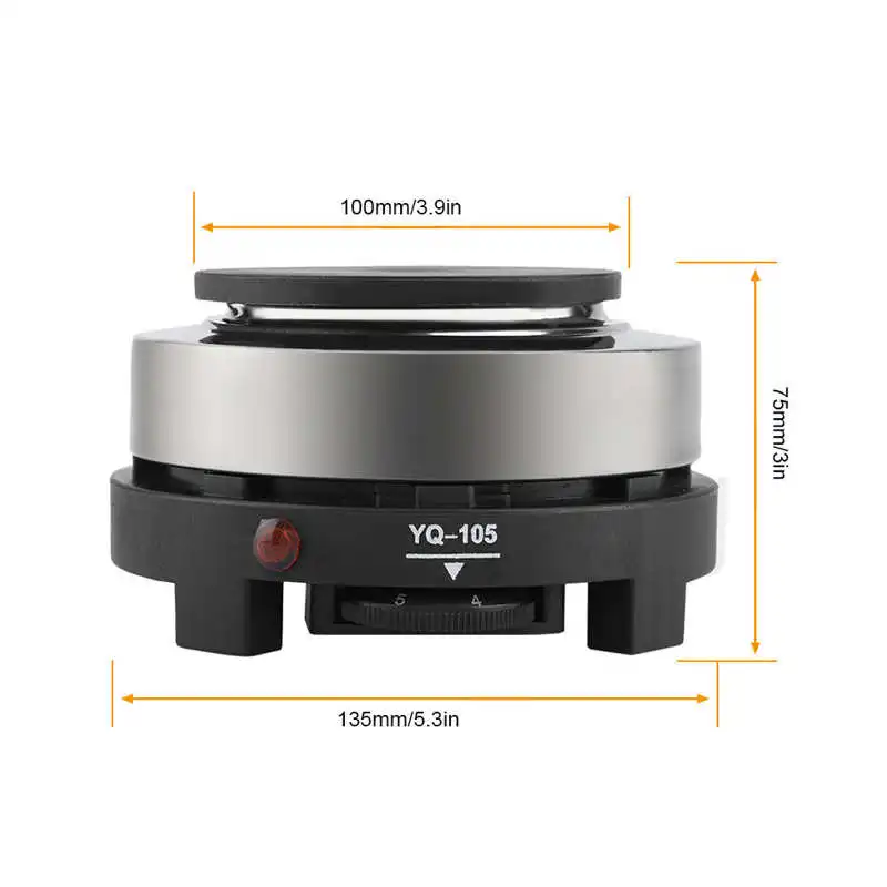 Portable 110V 500W Electric Mini Stove Hot Plate Multifunction Home Heater (US Plug 110V) Coffee Heater Stove Cooking Plate 6