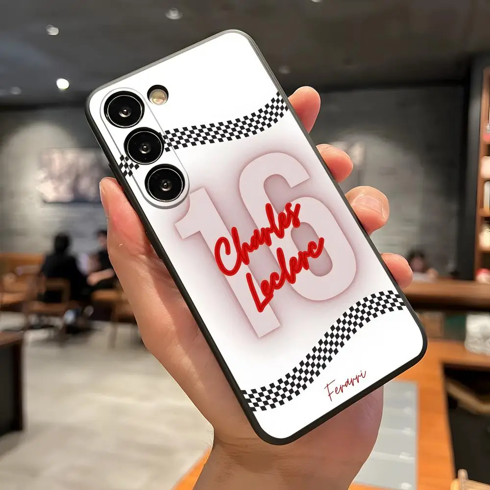 Charles Leclerc Inspired Black Soft Phone Case