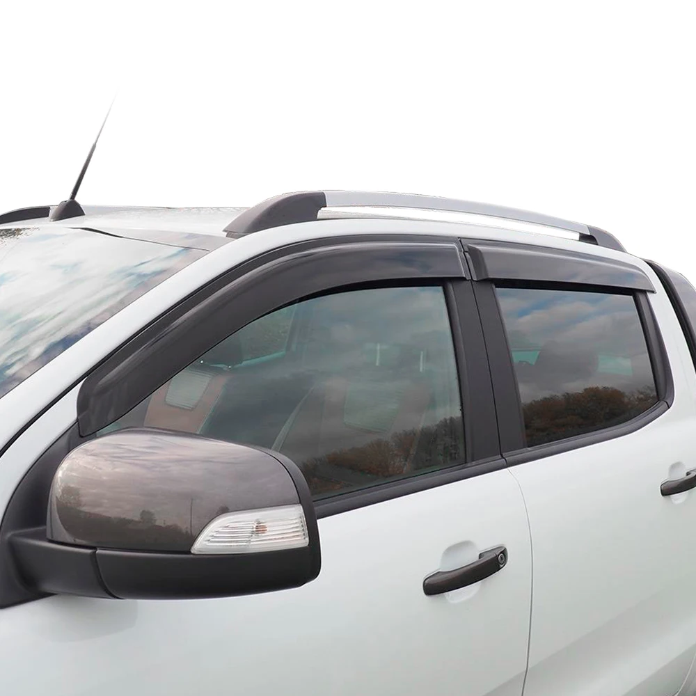 Fenster dflectors für ford ranger t6 wildtrak limitiert xl xlt xls doppelkabine regens chutz auto styling