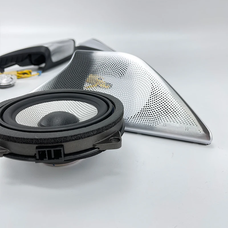 도어 미드레인지 트위터용 LED 커버 무손실 음질 HiFi 음악 스테레오 스피커, Horn Luminous, BMW G30, G31, New 5 시리즈