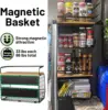 2 Set Magnetic Shelf for Refrigerator with Wood Lid, Fruit Potato & Onion Storage Bins, Pantry Organizers & Storage, Large 2