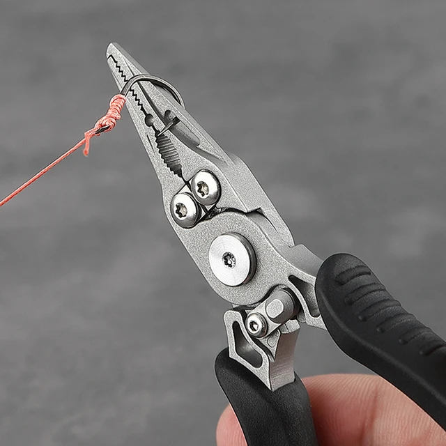 Kingdom Fishing Pliers 85g Split Ring Cutters Fishing Holder Tackle With  Hooks Remover Saltwater Resistant Aluminum Fishing Tool - AliExpress