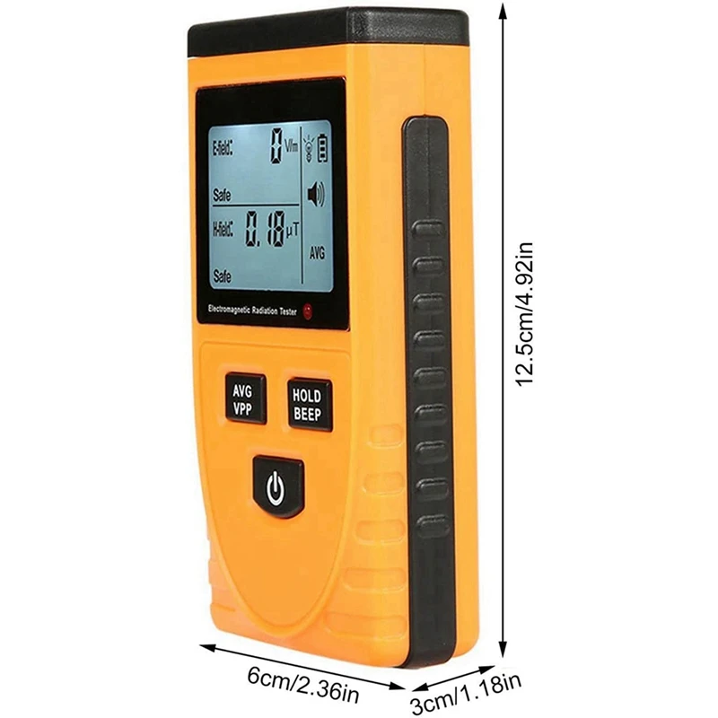 N15R-2X Socket Radiation Detection,Portable Dosimeter Counter With LCD Display, Radioactive Detector GM3120