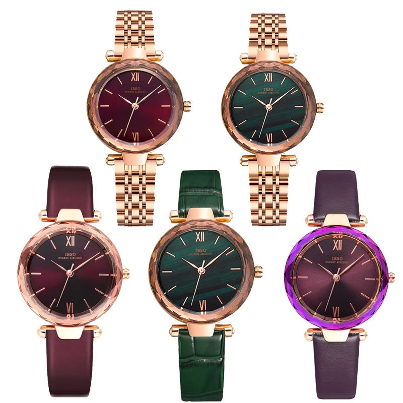 Designer Luxury Watch Women Green Steel Top Brand Quartz Wristwatch Ladies Original Waterproof Rose Golden Hand Clock Female