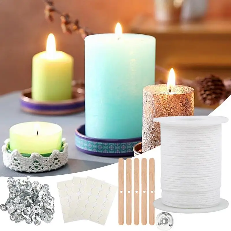 200 stoppini per candele, stoppini per candele, 2,6 cm, in