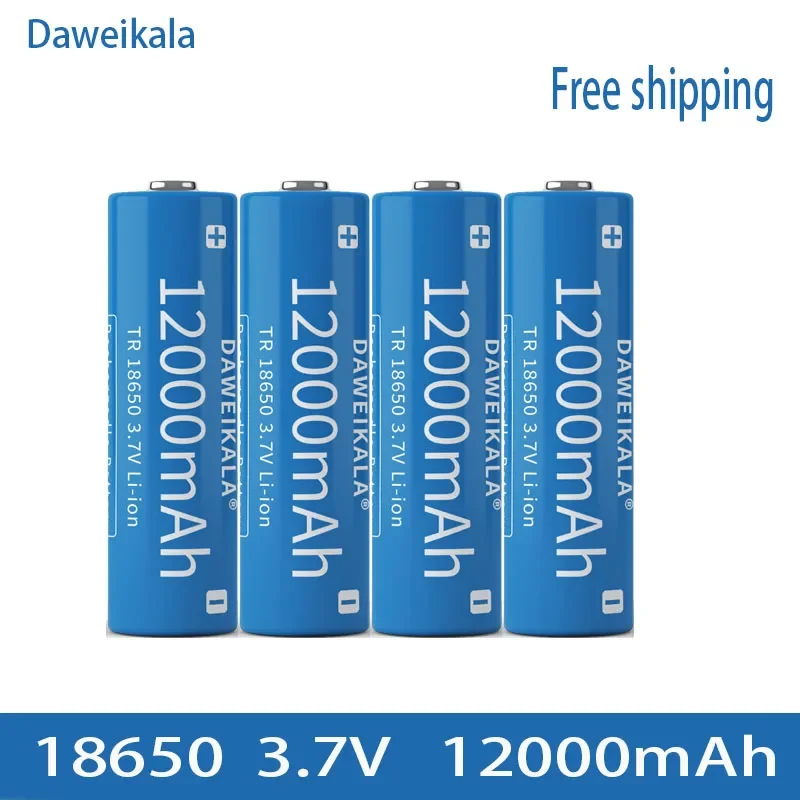 18650 3.7V 12000mAh Rechargeable Battery For Flashlight Torch headlamp Li-ion Rechargeable Battery drop rechargeable lithium batteries
