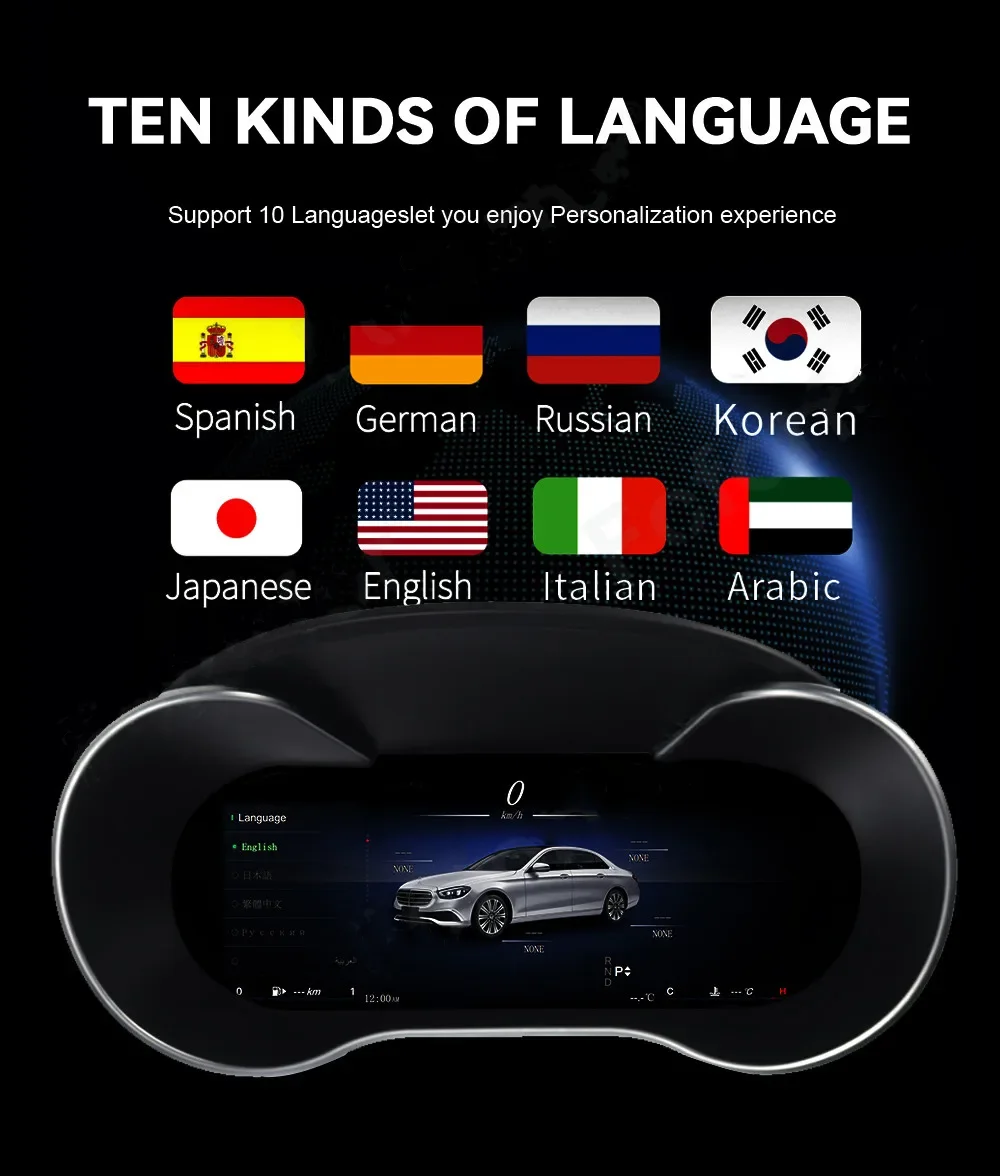 Best Quality Dashboard LCD Instrument Display For Mercedes-Benz MB ML W164, GL X164, R-class W251 4