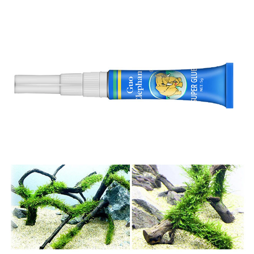 Fish Tank Landscaping Glue Aquarium Aquatic Plants Driftwood Underwater Adhesive Glue Quick Attach Water Grass Stick Fixing