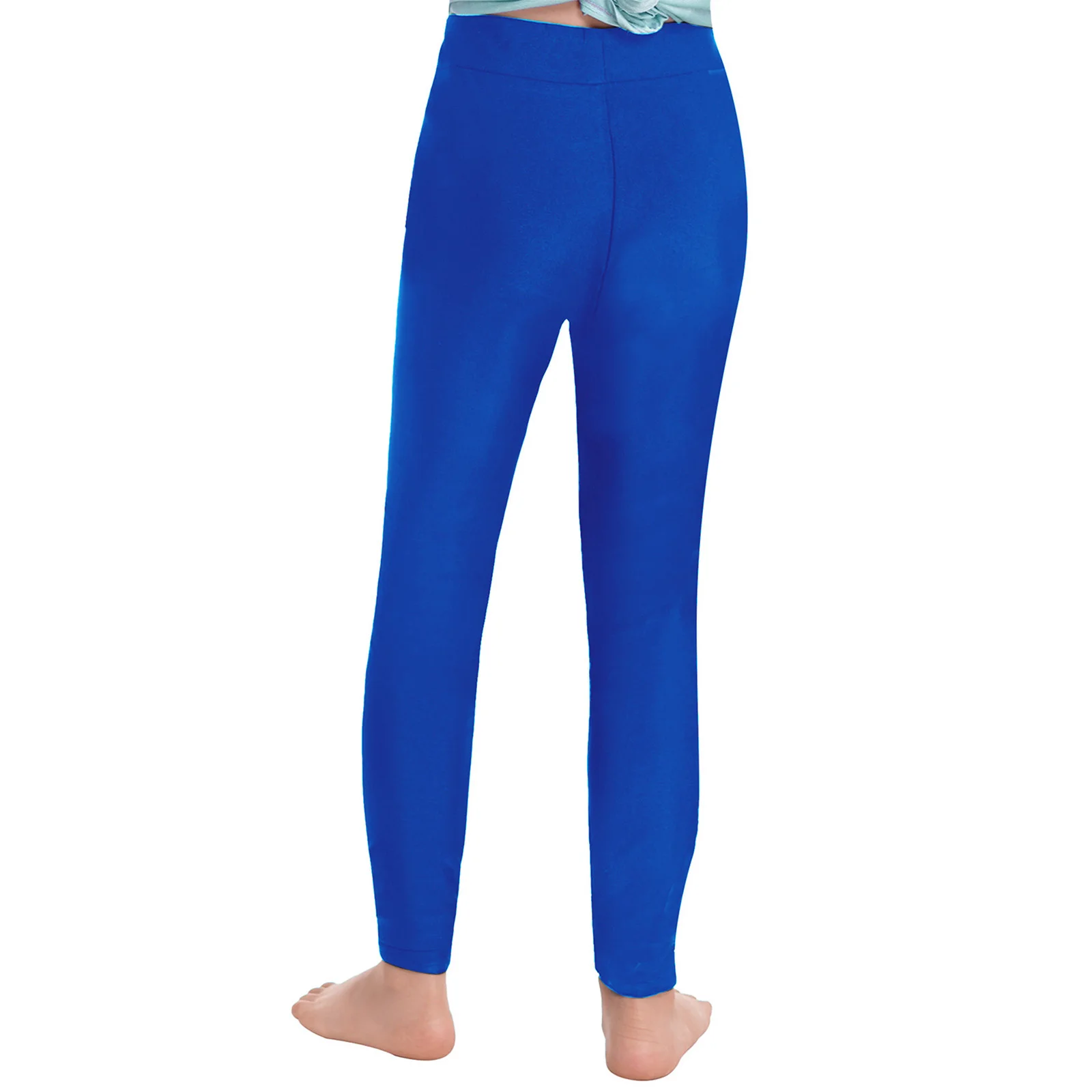 Kinder Mädchen Gymnastik Ballett Tanz Outfit Schleife Ausschnitt hinten glitzernde Strasssteine Trikot mit Shorts Leggings und Haarband – Detail 22
