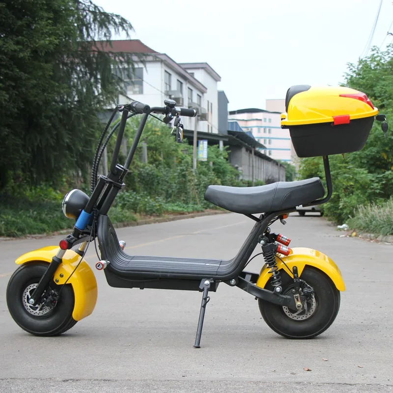 1000W48V Bluetooth Headlight Long Range Motorcycle Lithium Battery Shock Absorption City Coco Scooter Fat Tire Scooter