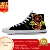 Kai Karate Anime Cartoon Fang Fashion Cobra Eagle Casual Cloth Shoes High Top Comfortable Breathable 3D Print Men Women Sneakers 1