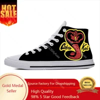 Kai Karate Anime Cartoon Fang Fashion Cobra Eagle Casual Cloth Shoes High Top Comfortable Breathable 3D Print Men Women Sneakers 1