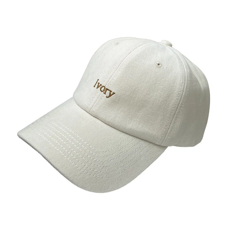 Baseball Hat Vintage Letter Embroidered Baseball Cap Male Female Outdoor Student Sun Hat Korean Duck Tongue Hip Hop Gorras baseball cap,sun hat