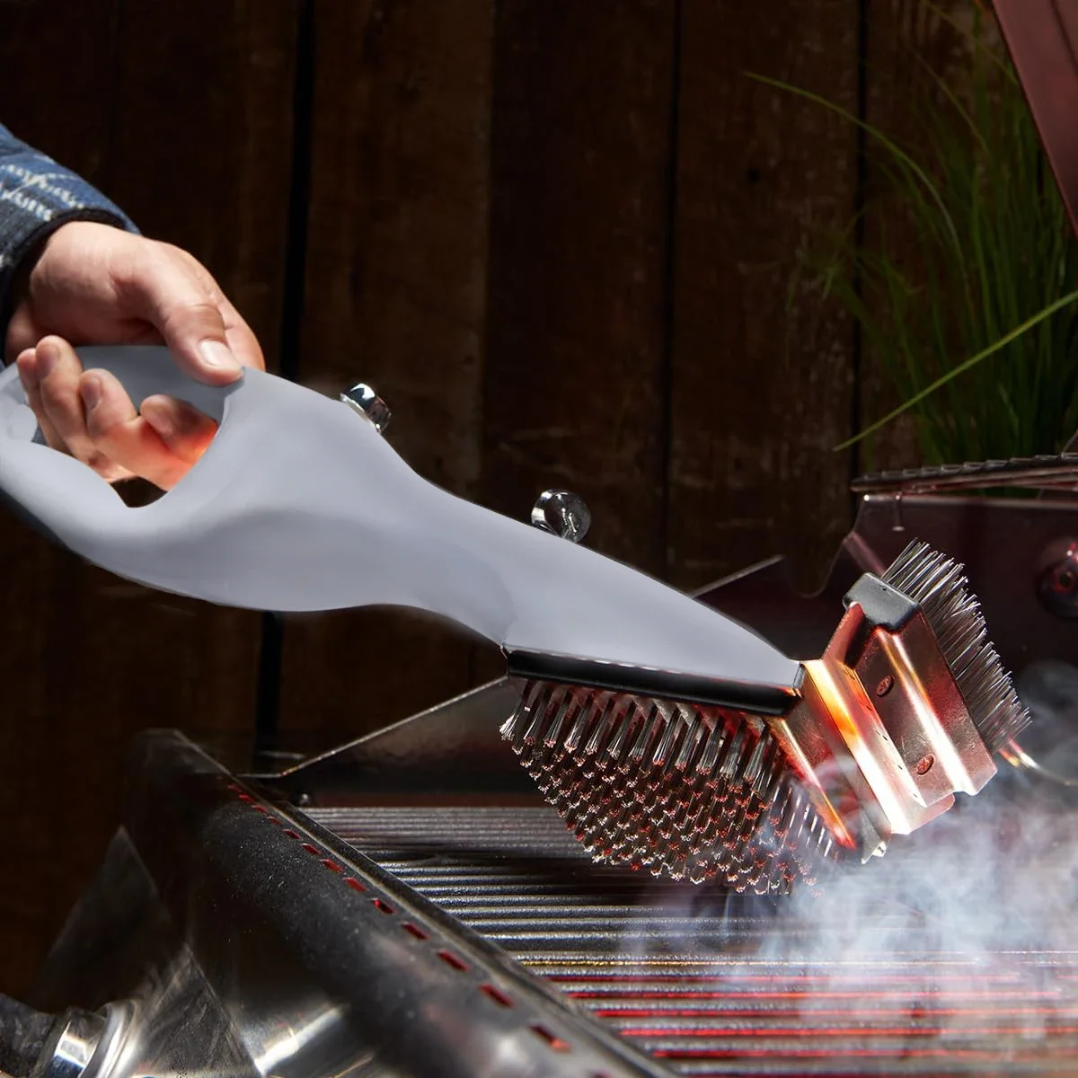 Barbecue Grill Water Spray Cleaner Brush BBQ Grill Cleaning Brush Accessories Cooking Kitchen Tool Outdoor Wire BBQ barbecue cleaning tools grill brush cleaning brushes
