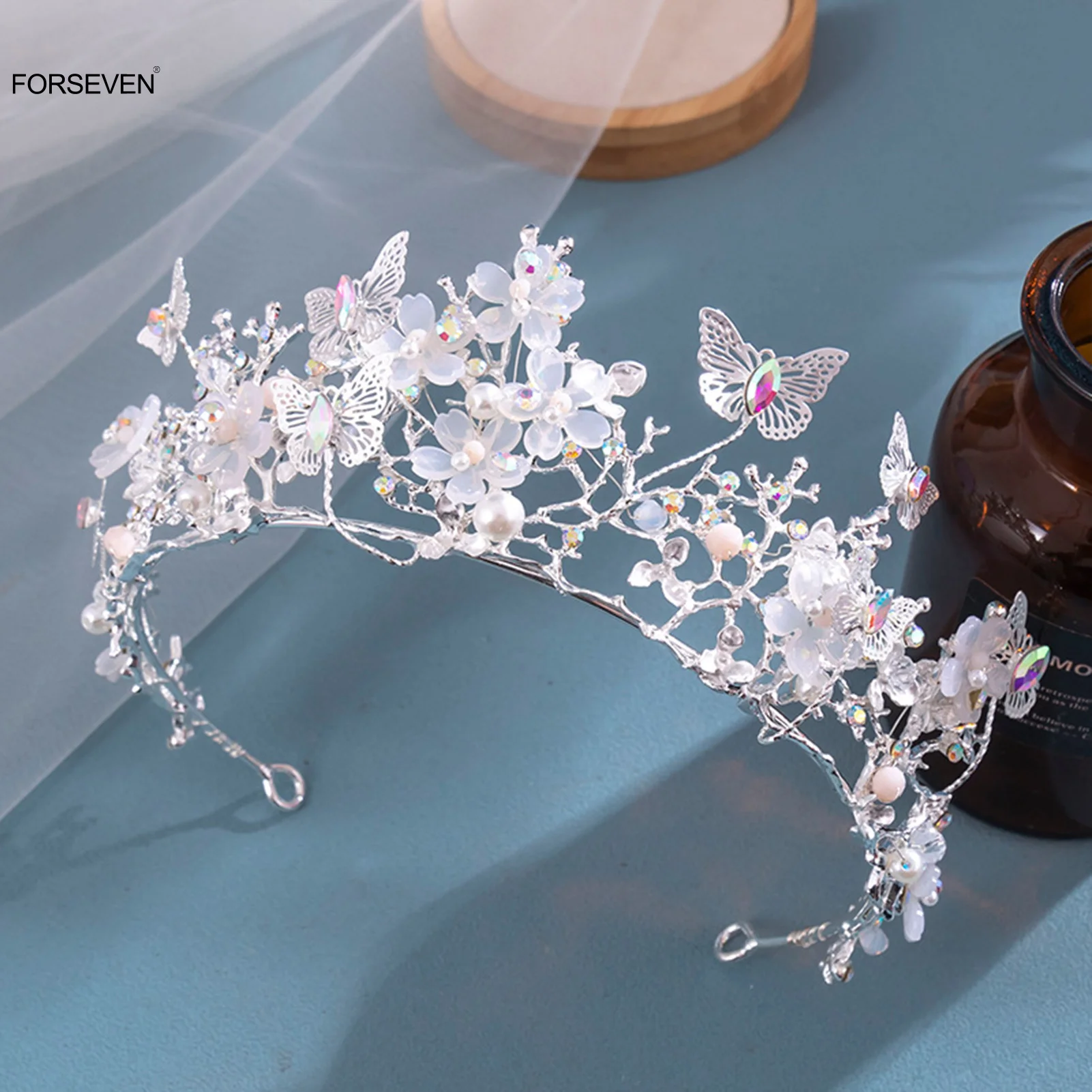 Butterfly Princess Bridal Crown – Wedding & Party Hair Accessory