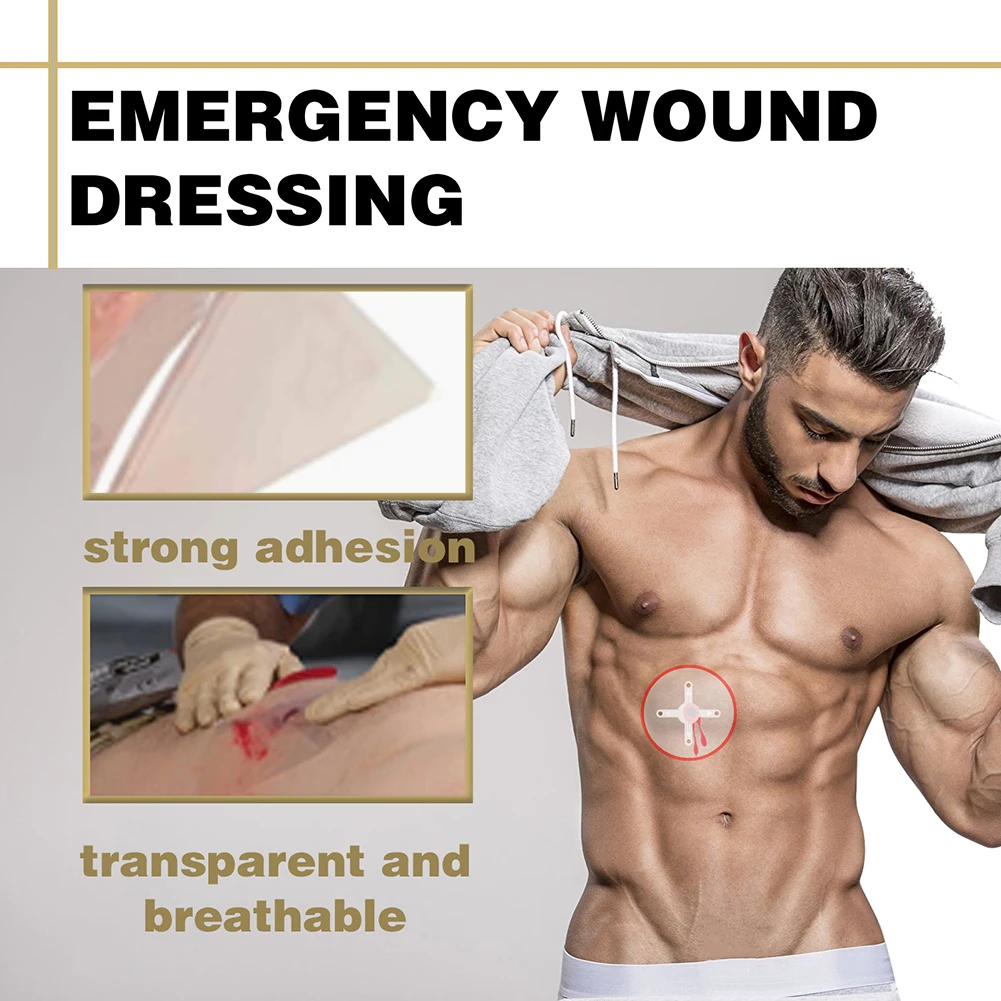 6pcs Wound Stickers Sticky Easily Seal Vented First Aid Patch Breathable Adhesive Wound Dressing Waterproof Safety Survival Tool