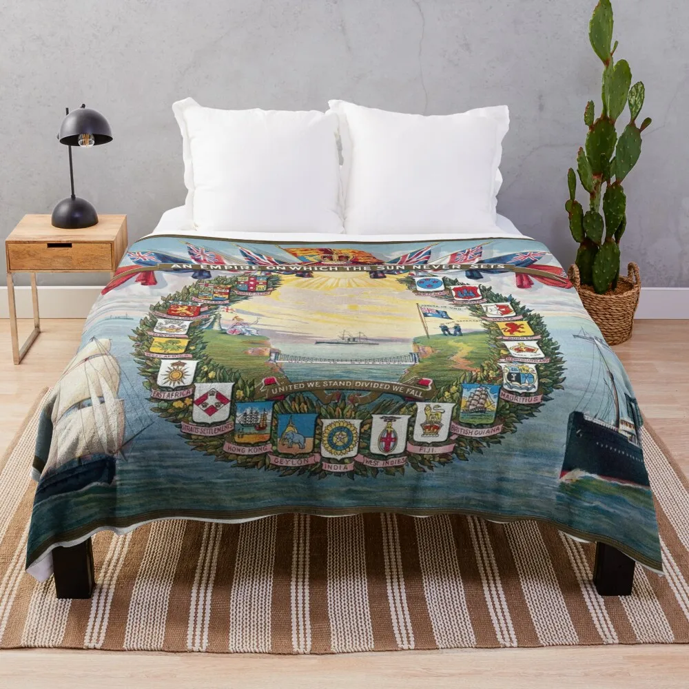 

An Empire on which the Sun never Sets Throw Blanket Sofa Blankets Softest Blanket Bed linens Cute Blanket Plaid