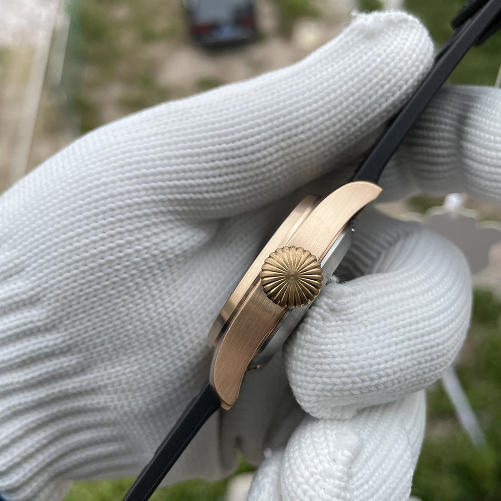 STEELDIVE Brand 39MM Solid Bronze Case Super Luminous Black Dial