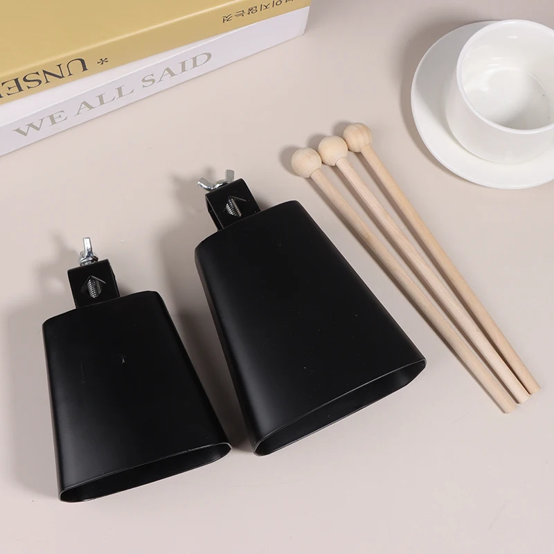 Cowbell High Quality 4/5/6Inch Jazz Drum Cowbell Metal Steel Cattlebell Cow Bell Drums Percussion Instruments Accessories