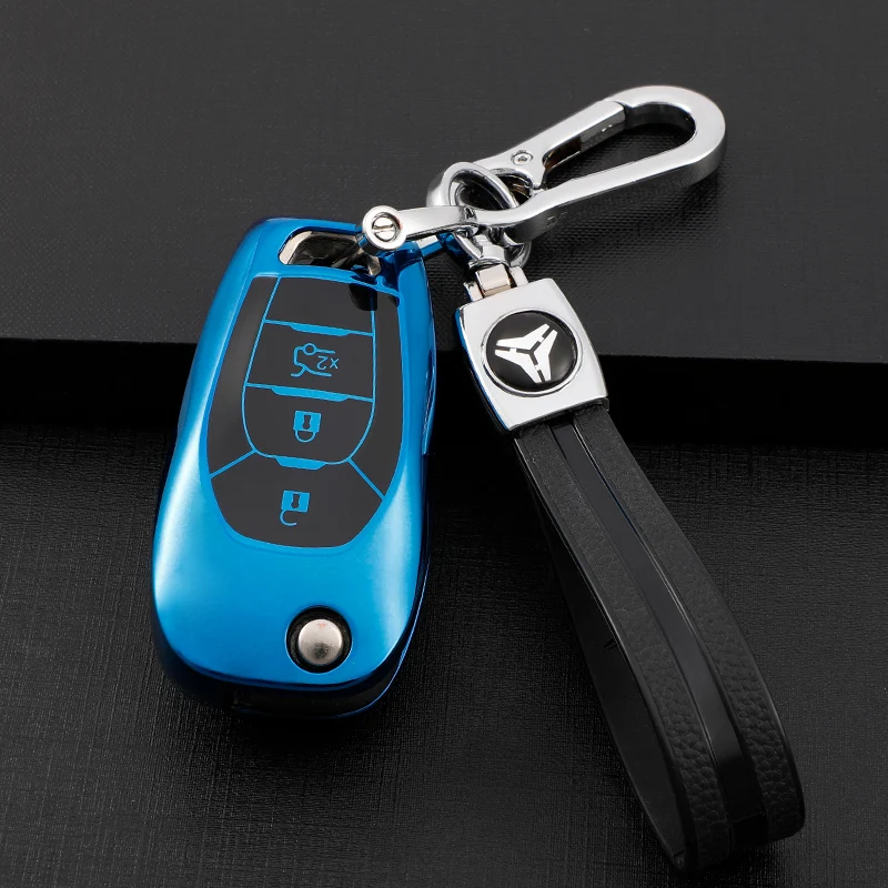 

ТПУ чехол для автомобильного складного ключа чехол для Chevrolet Cruze Spark Sonic Camaro Volt Bolt Trax Malibu откидной ключ защитные аксессуары