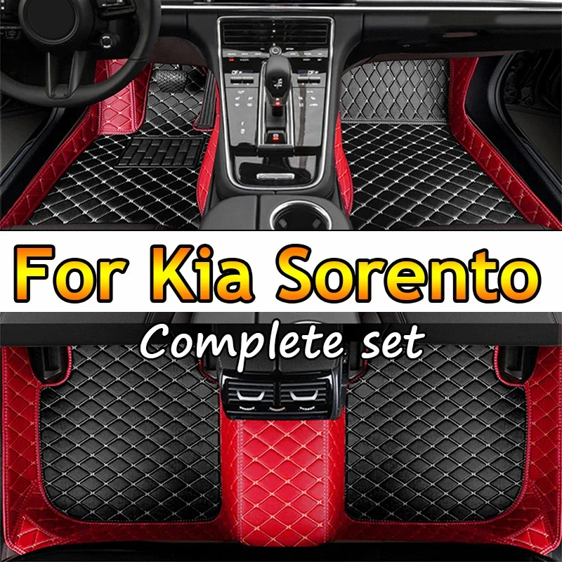 

Car Carpet Floor Mat For Kia Sorento MQ4 2021 2022 2023 Waterproof Leather Cat Floor Mats Tapetes Para Automovil Car Accessories