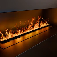 3D камин с водяным паром, красочное пламя, ЭКО-телевизор, декоративный, без риска огня, тумана, интеллектуальный комнатный электрический распылительный камин — изображение 3