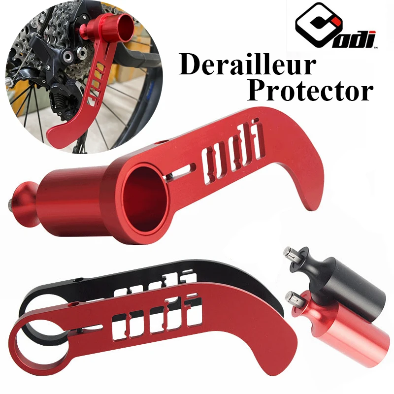 Bicycle rear derailleur guard outlet