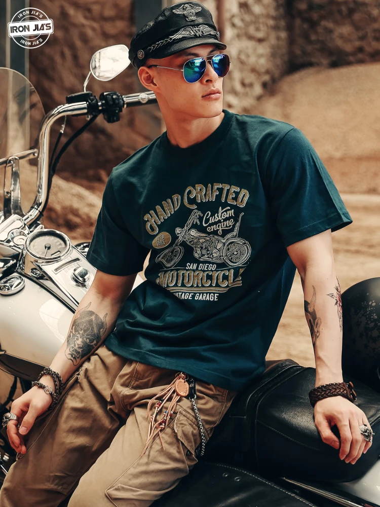 

IRON JIA'S Summer Motorcycle Shirts Breathable Motorbike Retro Riding Clothing Absorb Sweat Moto Funny Motorbike Shirts & Tops