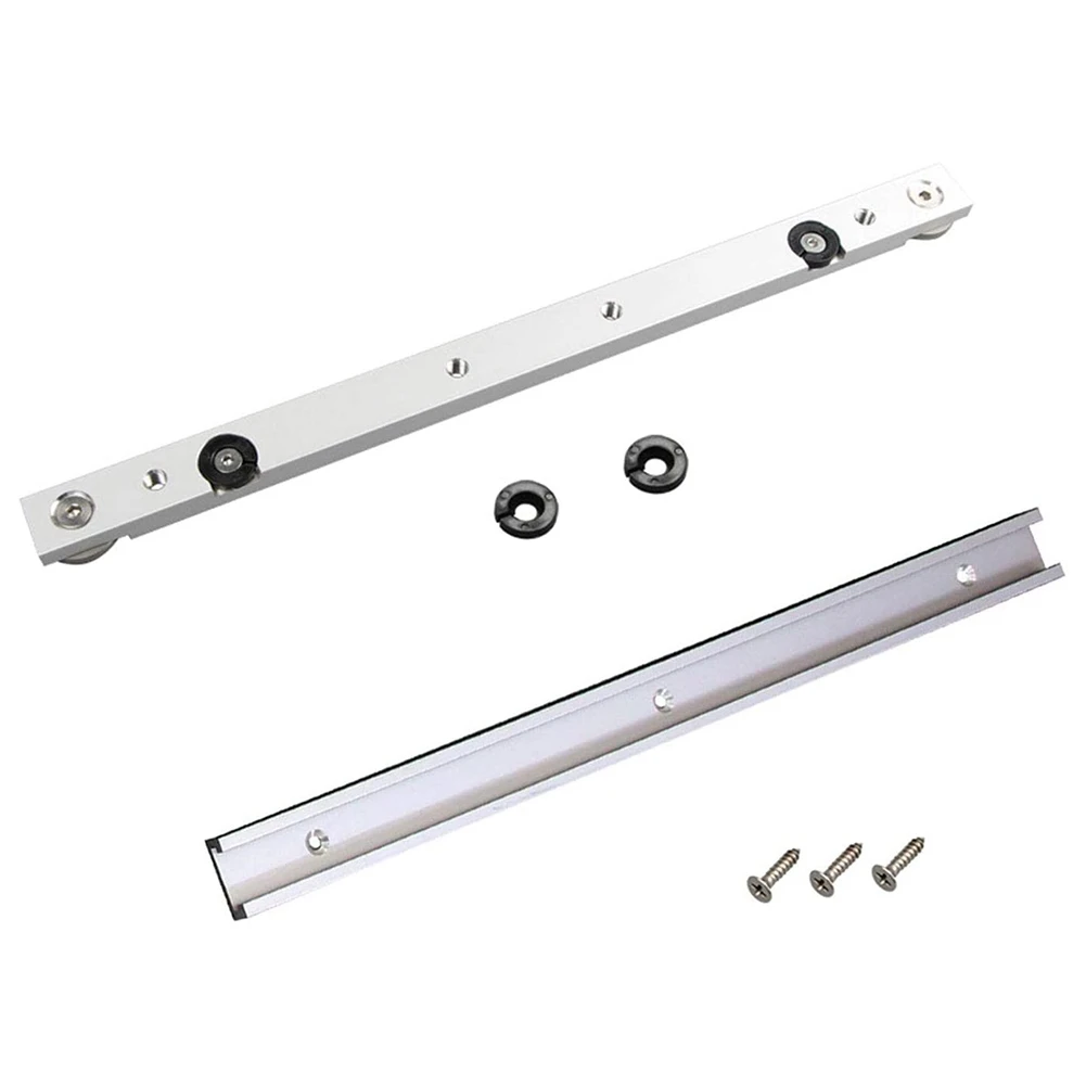 

1 Set Aluminum Alloy T-Tracks Slot Miter Track and Miter Bar Slider Table Saw Miter Gauge Rod DIY Woodworking Tools