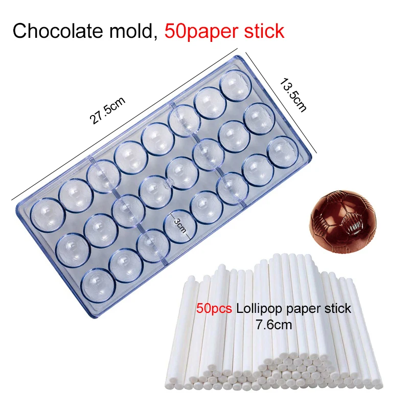 Chocolate Mold 3D Polycarbonate Transparent Plastic Kitchen Baking Tools for DIY Pastry... - SKU CMHB1738 - UGI Packaging