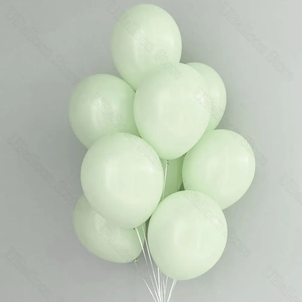 5/12 Zoll Macaron Latex Ballons Maca Candy Pastell Bunt Grün Rosa Lila Blau Luft Helium Ballon für Geburtstag Hochzeit Party – Detail 9