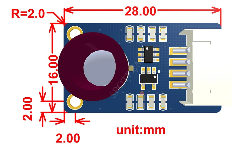 Pi MLX90640, 32x24 Pixels, 110 ° FOV, Arduino, ESP32, STM32
