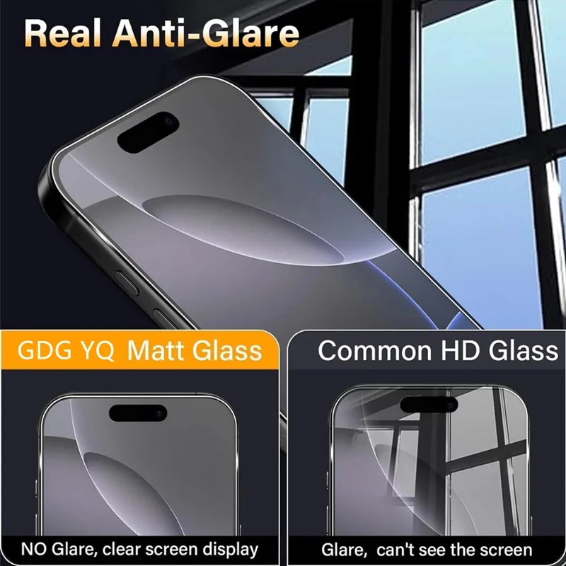4-Pack Matte Tempered Glass Frosted Screen Protectors